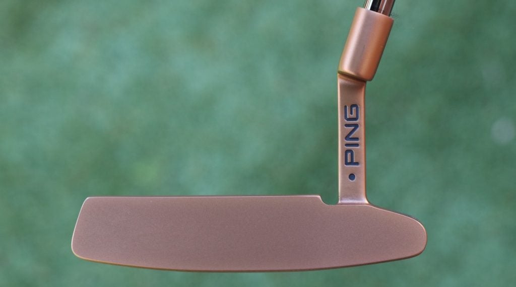 Ping's Heppler Answer 2 has a copper-colored steel face. 