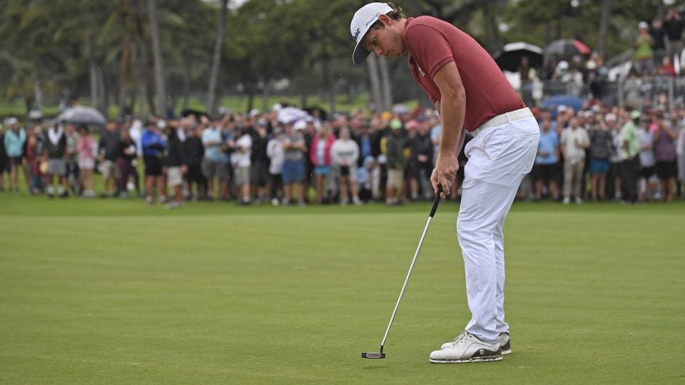 Cameron Smith's putter of choice is a Scotty Cameron TFB 1.5 Teryllium putter.
