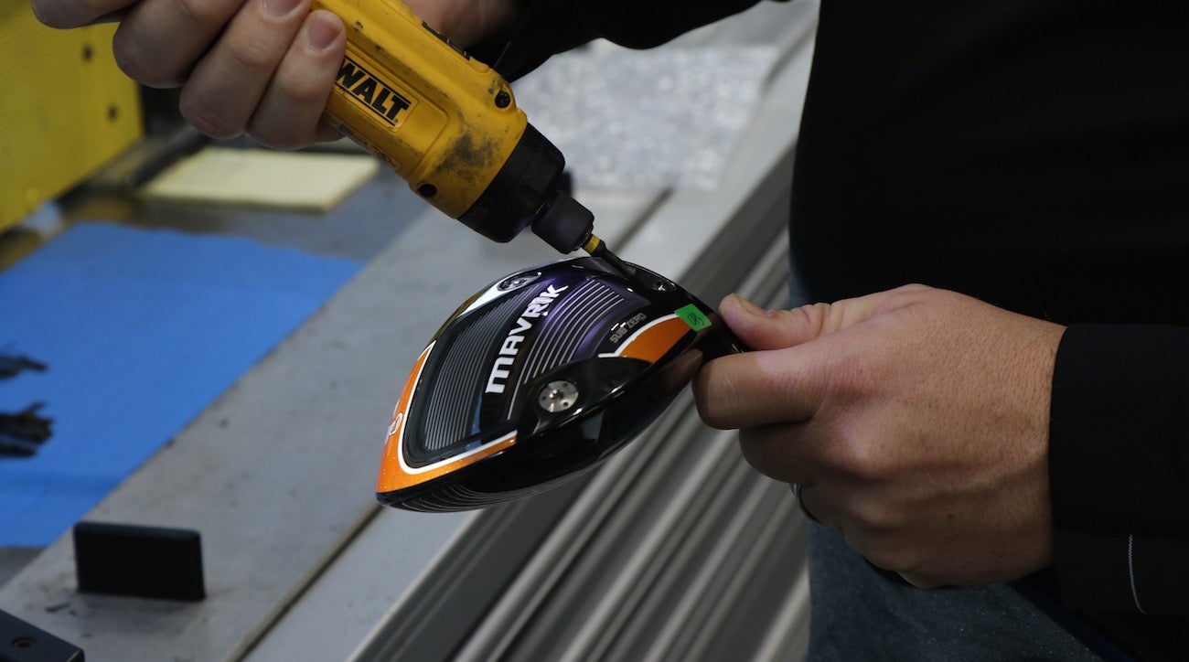 Napier attaches a custom Mavrik head to a shaft for yet another Tour player.