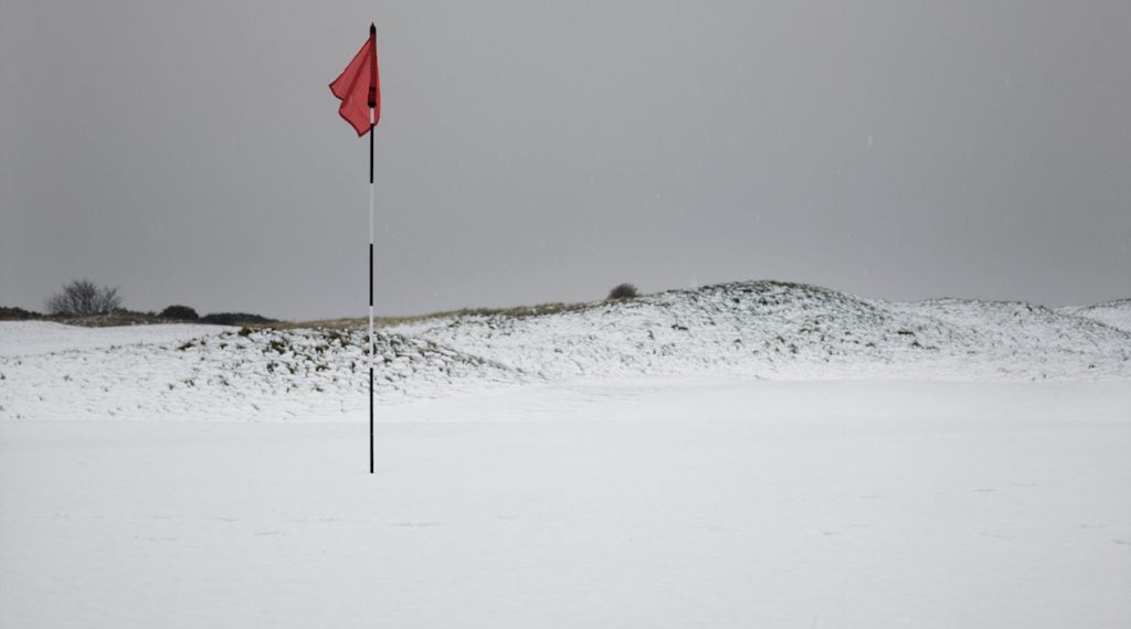 Cold weather golf.