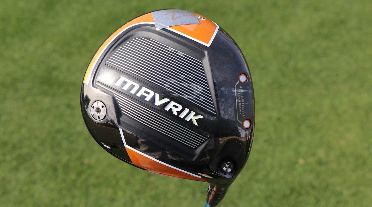 Kevin Na's Callaway Mavrik driver has a bit of lead tape added to the toe section to keep the ball from drawing too much.