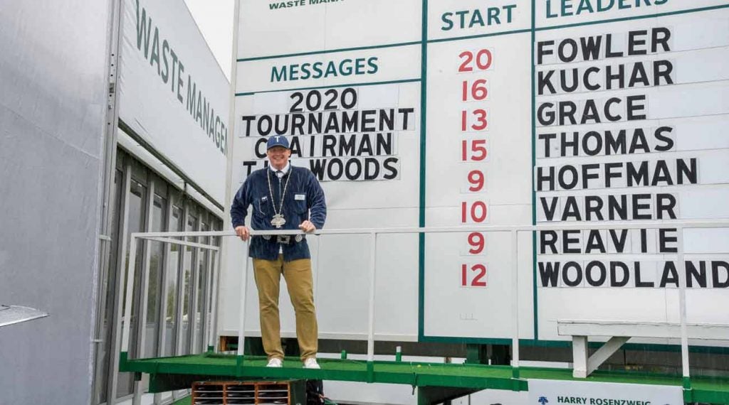 Tim Woods chairs this month's Waste Management Open at TPC Scottsdale.