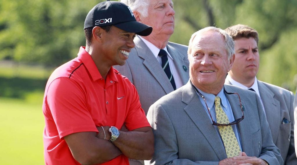 Jack Nicklaus said Tiger Woods benefits from having learned golf with older equipment.