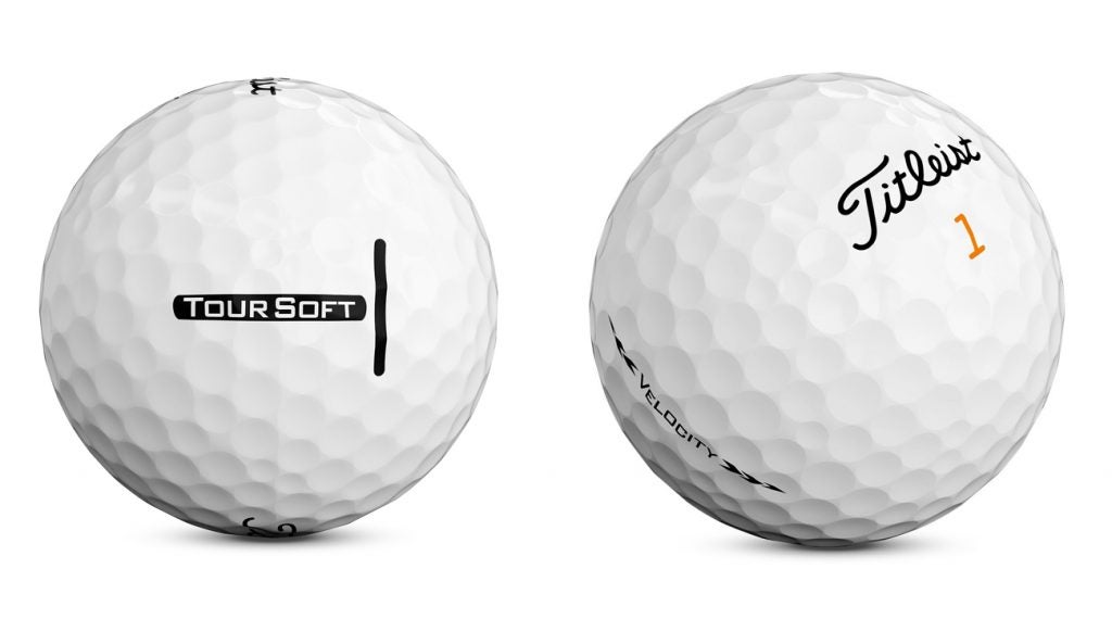 Tour Soft (L) and Velocity (R) have unique side stamps to assist with alignment. 