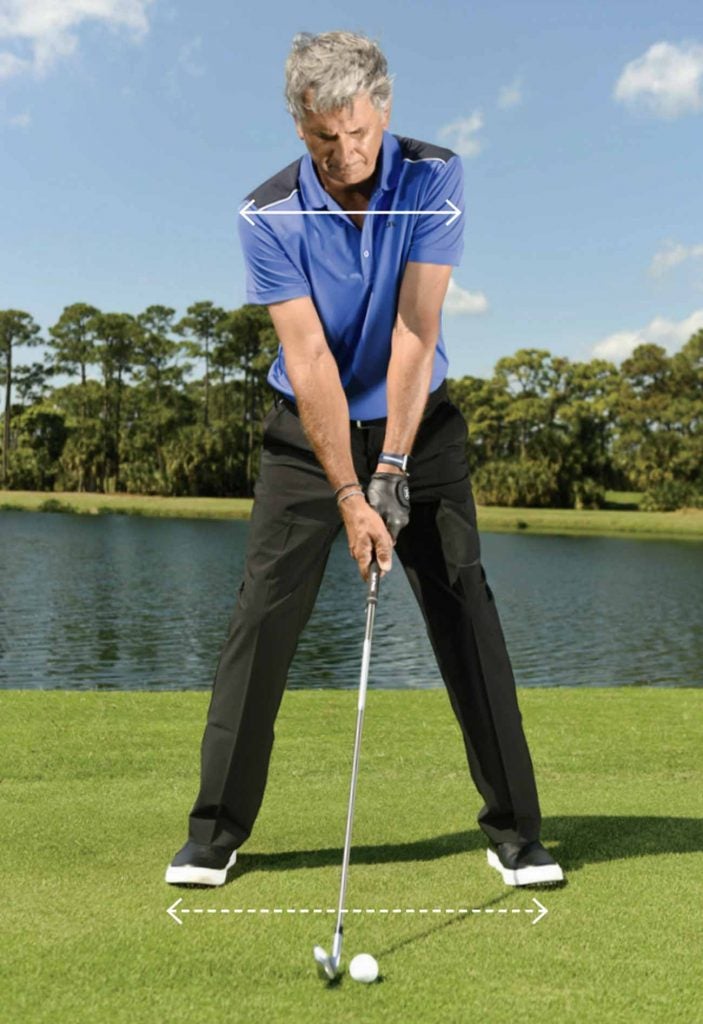 How to get a balanced, centered setup position to start your golf swing