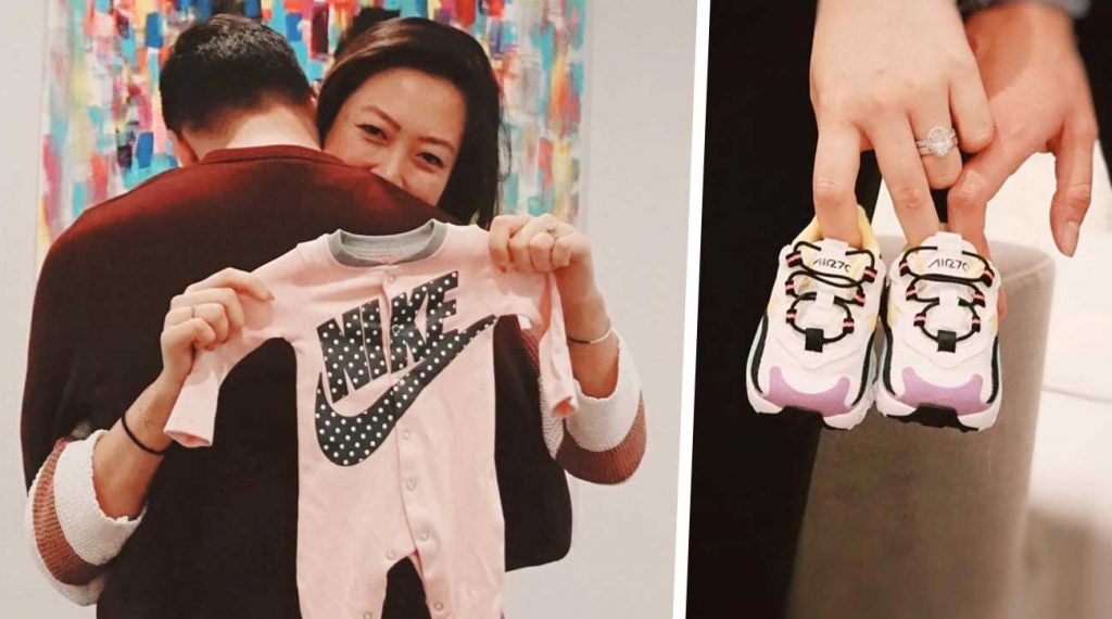 Baby West is on its way for Michelle Wie and her husband.
