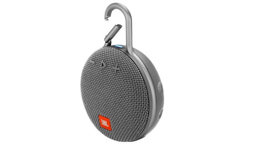 The JBL Clip 3 Portable Bluetooth Speaker is lightweight and has a 10-hour battery life.
