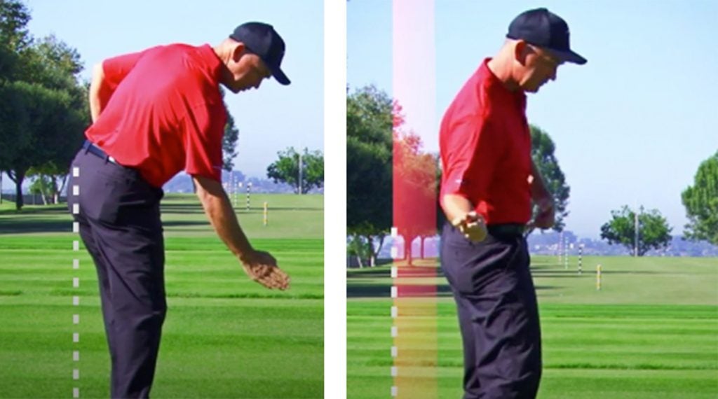 Early extension is any movement of your hips toward the ball in your downswing.