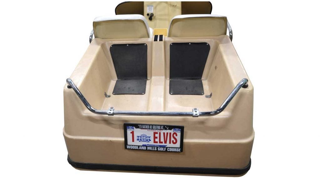 It's now or never. Elvis Presley's Harley-Davidson golf cart is up for auction until Wednesday at noon.