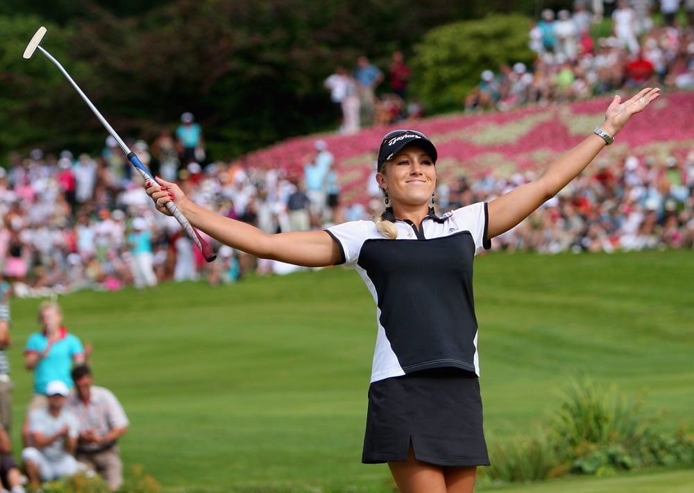 Gulbis' sole LPGA title came in 2007 at the Evian Championship, then the Evian Masters. 