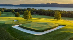 A view of the 16th at Sleepy Hollow Country Club in New York.