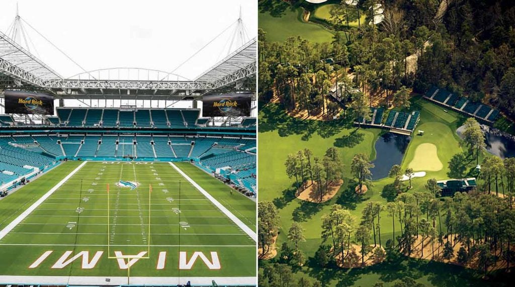 Hard Rock Stadium, this year's Super Bowl host, stole a page from Augusta National's playbook