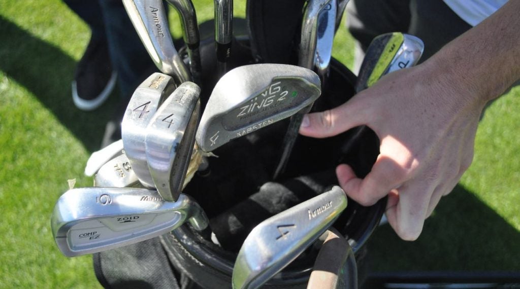 Alex Rodriguez's four 4-irons at Riviera.