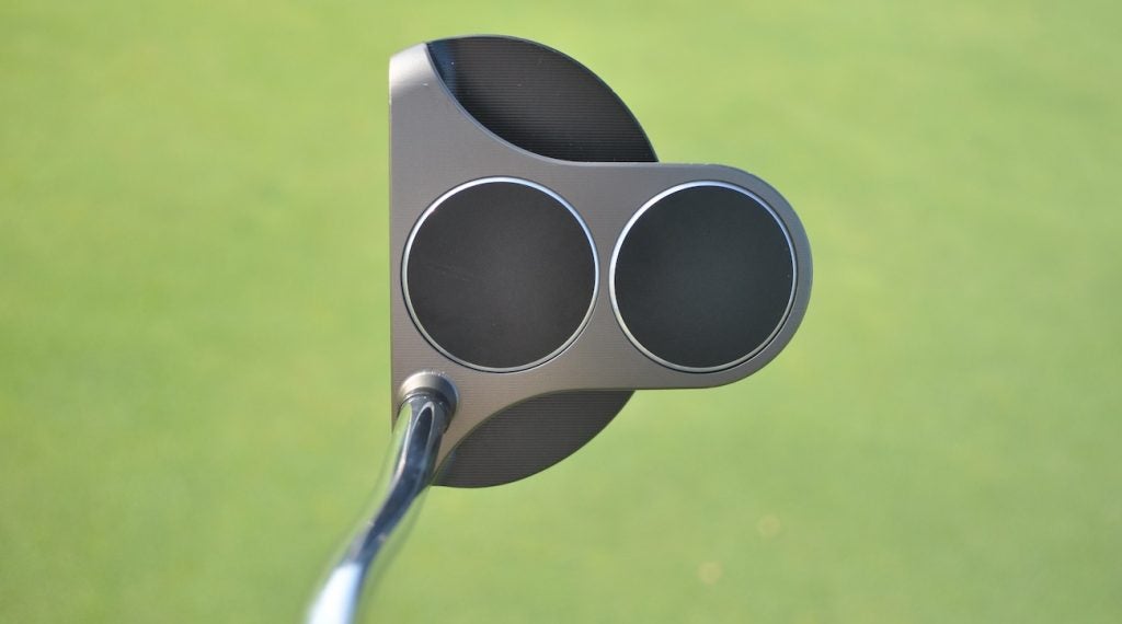 Shane Lowry's Odyssey EXO Stroke Lab 2-Ball putter. 