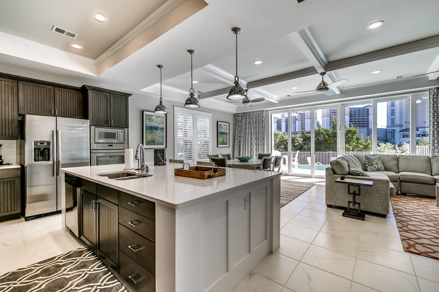 Interior kitchen of a North Myrtle Beach Plantation property.