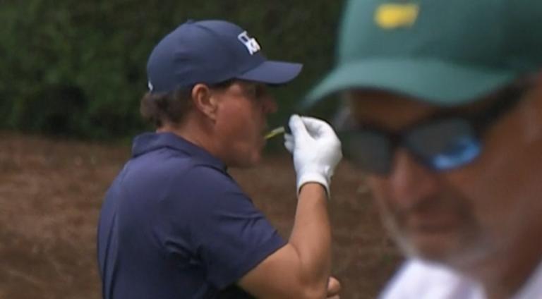 Phil Mickelson was spotted using CBD drops mid-round during the 2019 Masters.