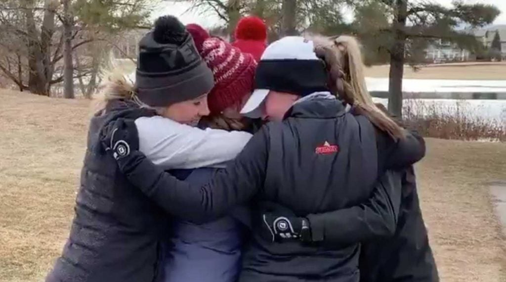 It was a special moment for the University of Denver Women's Golf team.