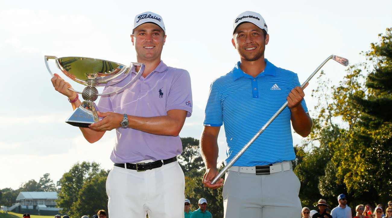 Justin Thomas took down the 2017 FedEx Cup — but Schauffele won the Tour Championship.