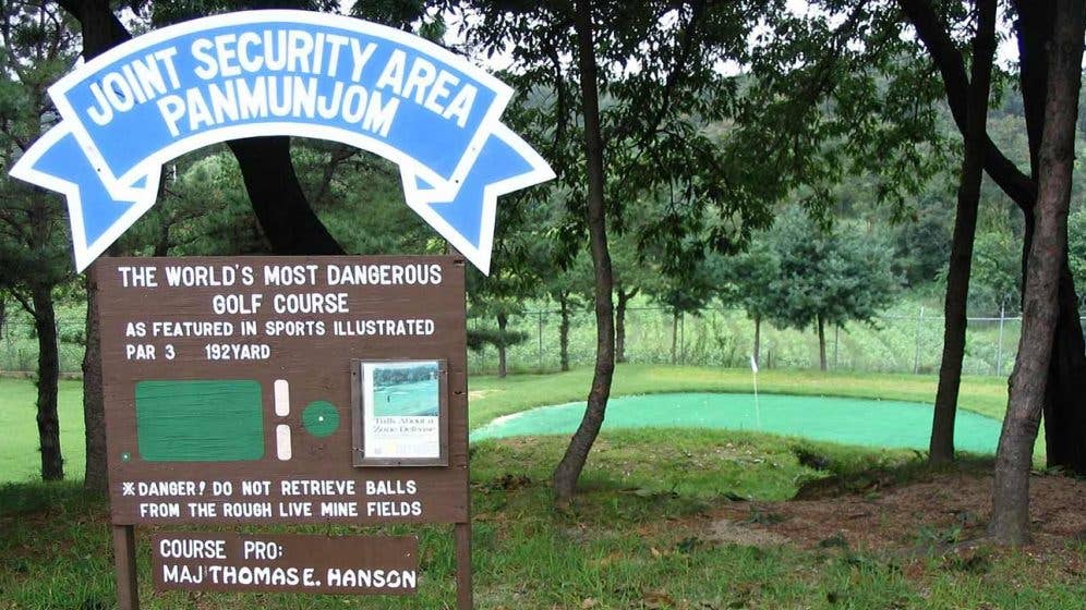 most dangerous golf course near korean DMZ