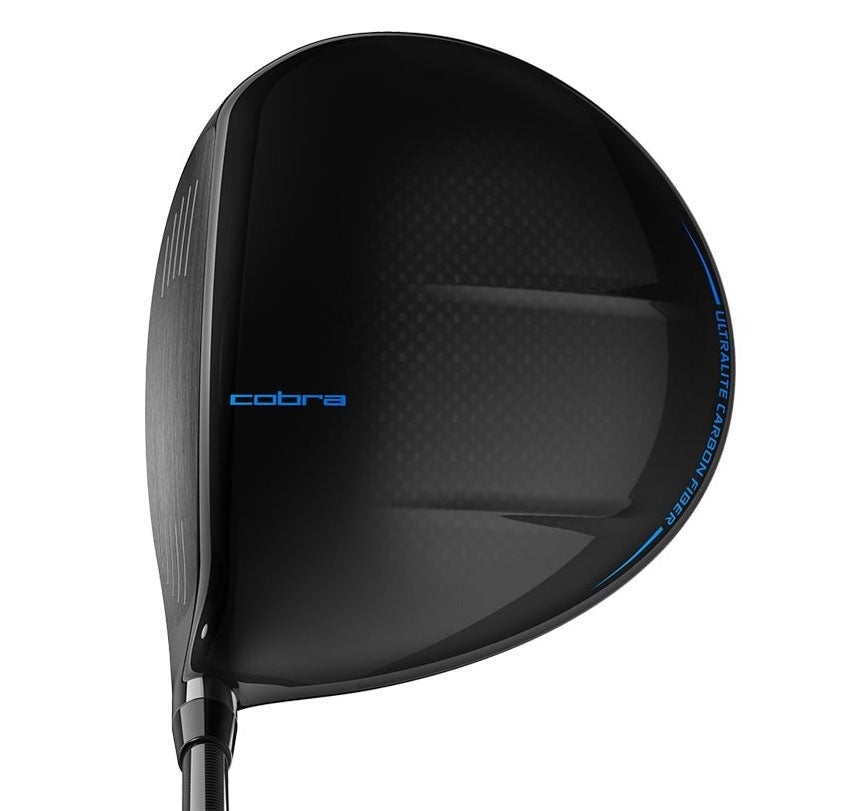 The Cobra F-Max Airspeed Offset driver at address.