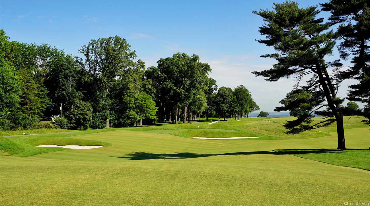 The perfect drive is a draw around the corner, but don't cut off too much.