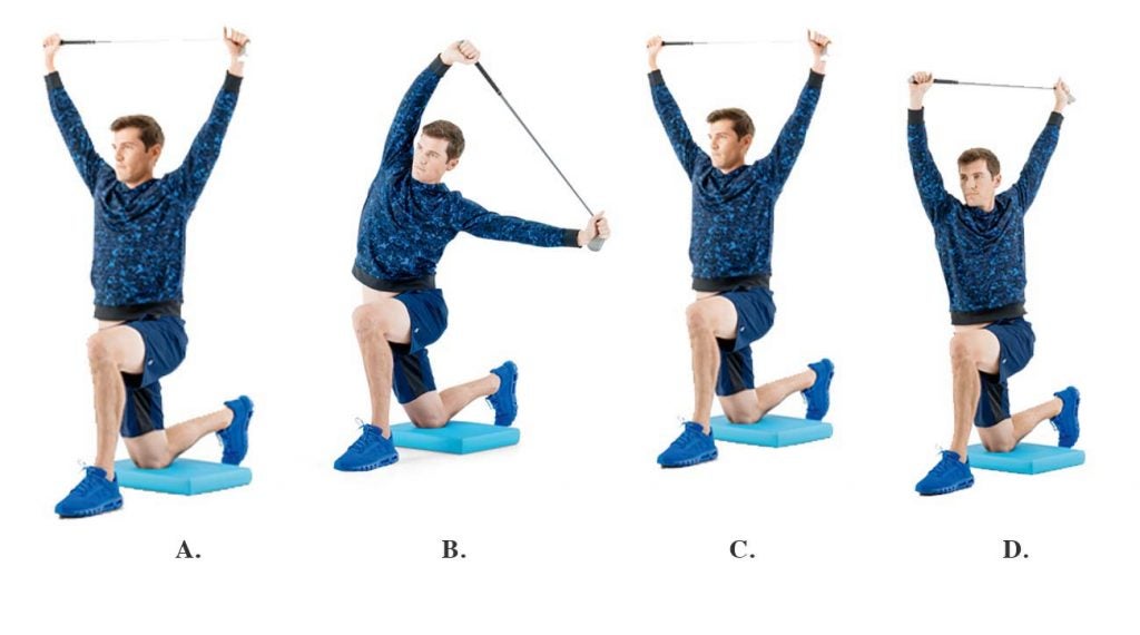 This exercise creates a bigger turn and better flexion.