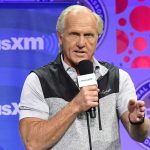 Greg Norman talks during a town hall at the PGA Show.