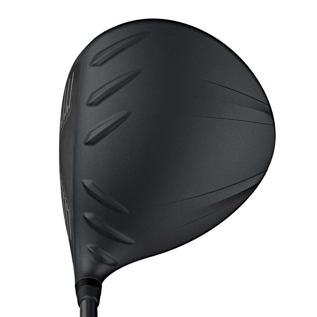 The PING G410 LST driver at address.