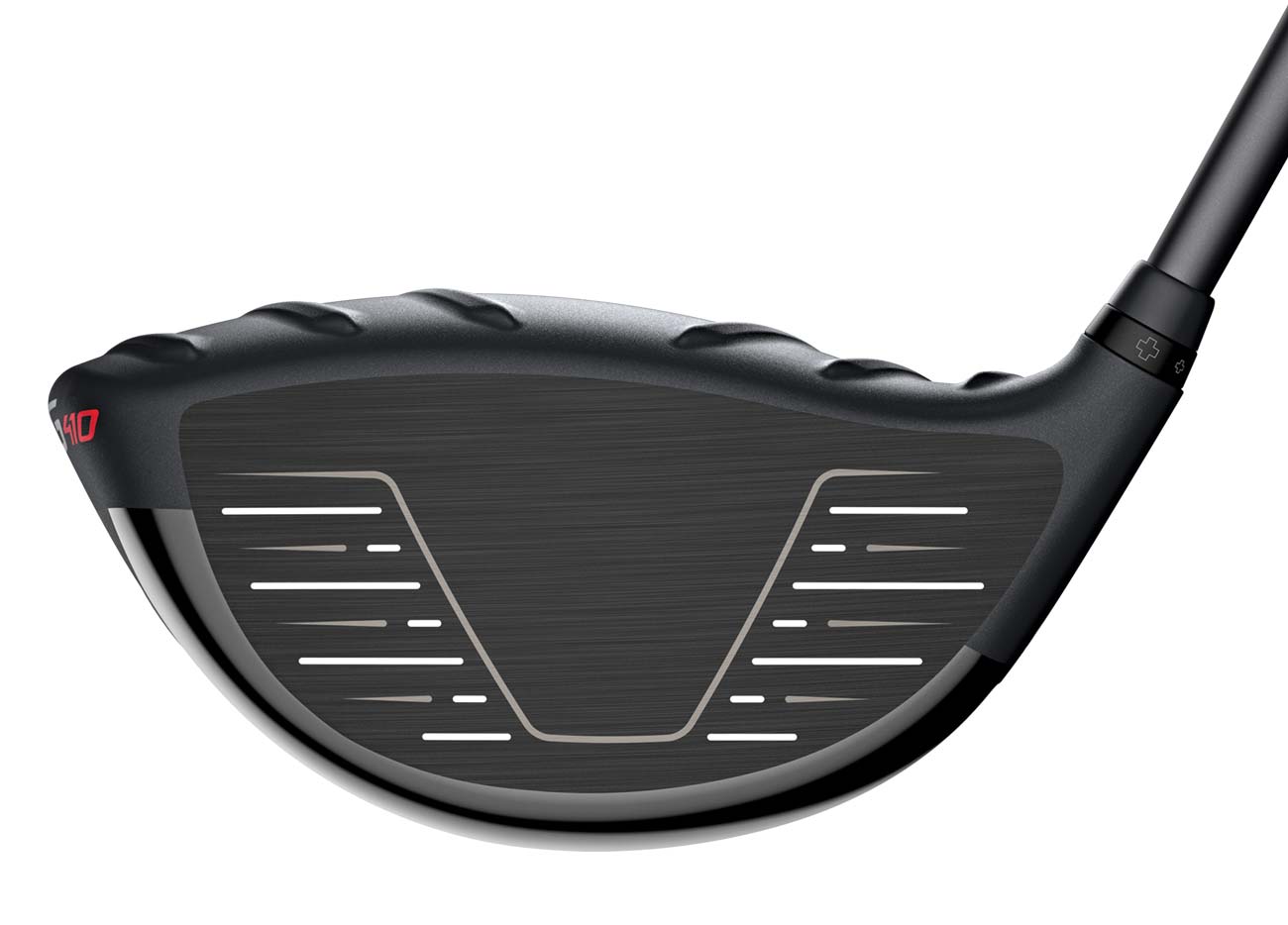 The face of the PING G410 LST driver