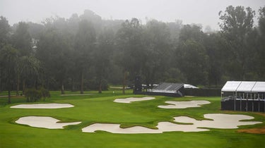 Riviera Country Club's par-4 10th hole offers plenty of options off the tee, but not executing could result in disaster.