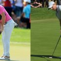 Side by side of Rory McIlroy's putting technique.