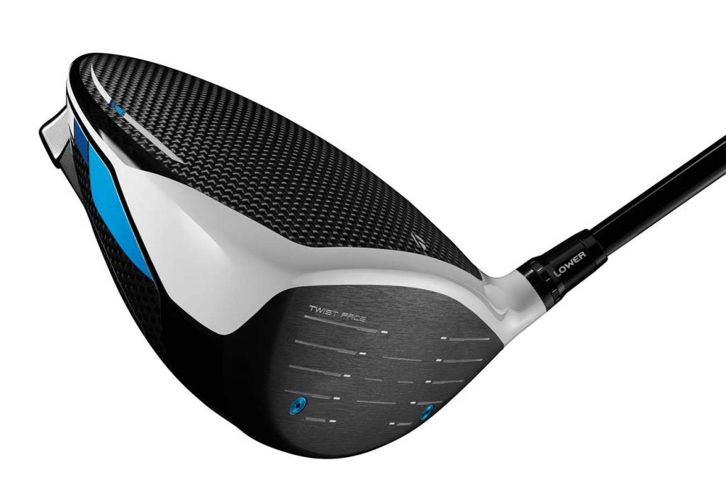 The face of the TaylorMade SIM driver.