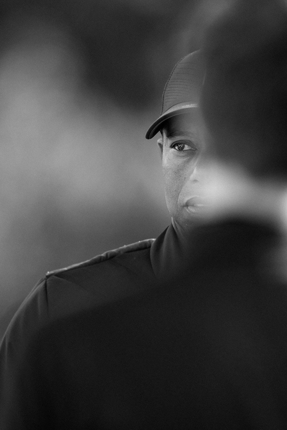A peek at Tiger Woods, tournament host.
