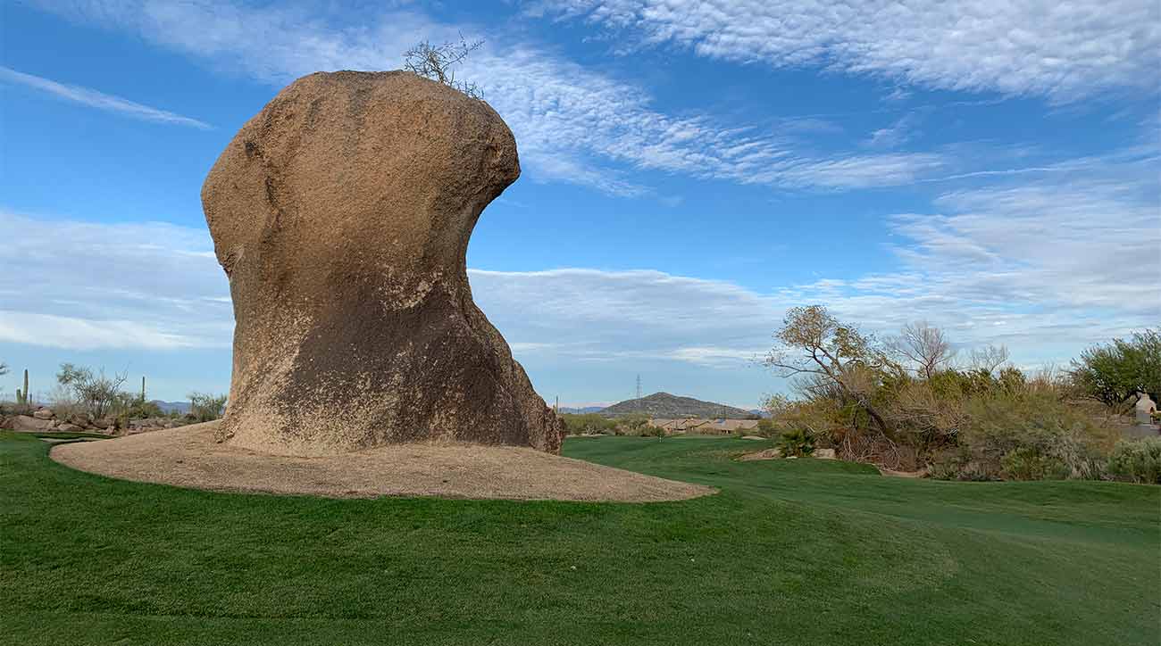 The famous boulder. 