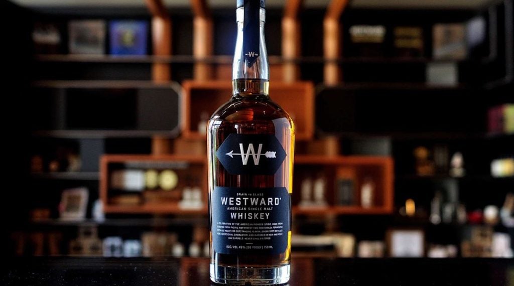 Westward whiskey bottle