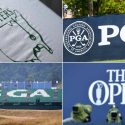 Logos for four golf majors