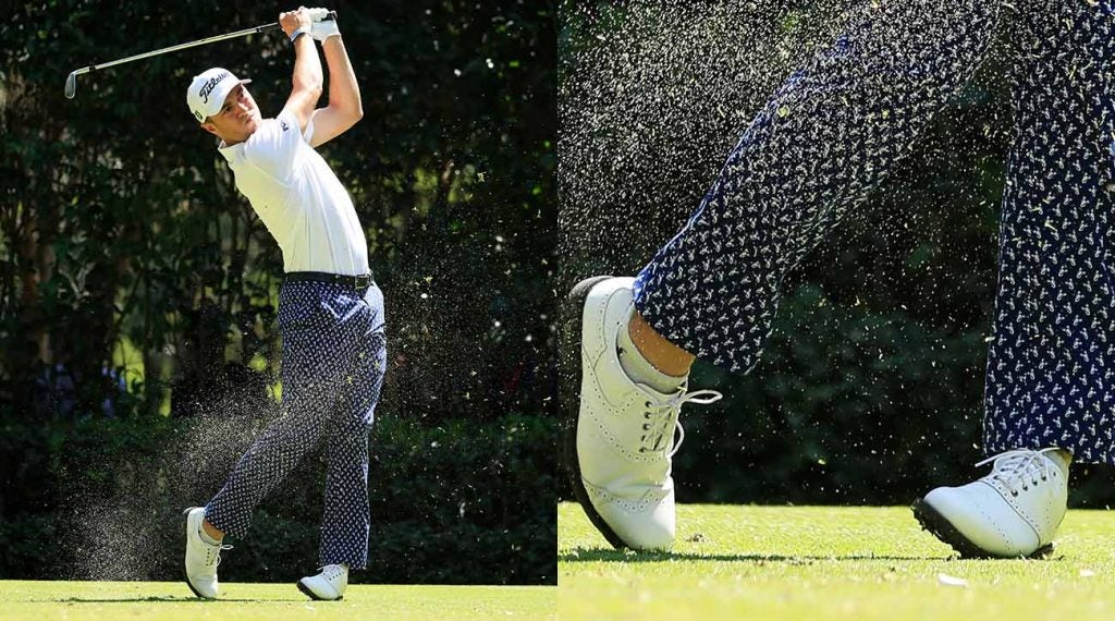justin thomas ankle mobility helps golf swing