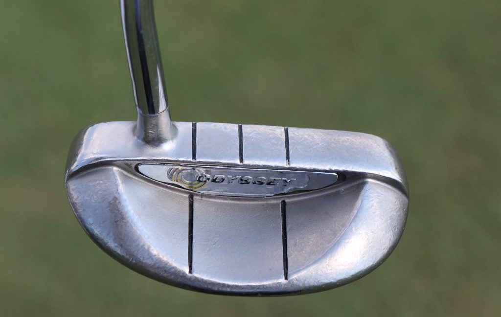 Brandt Snedeker's mallet-style Odyssey putter