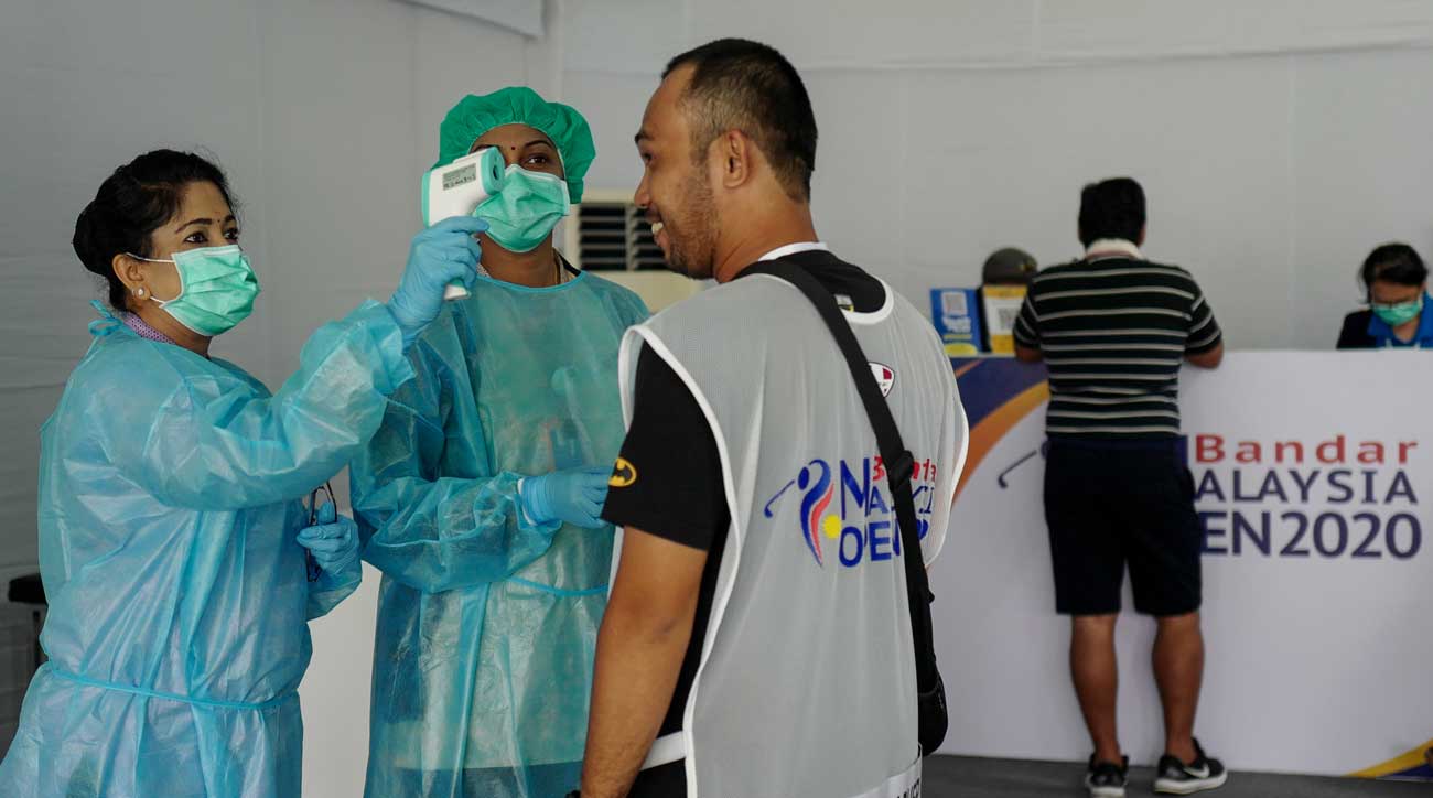 golf mask coronavirus test