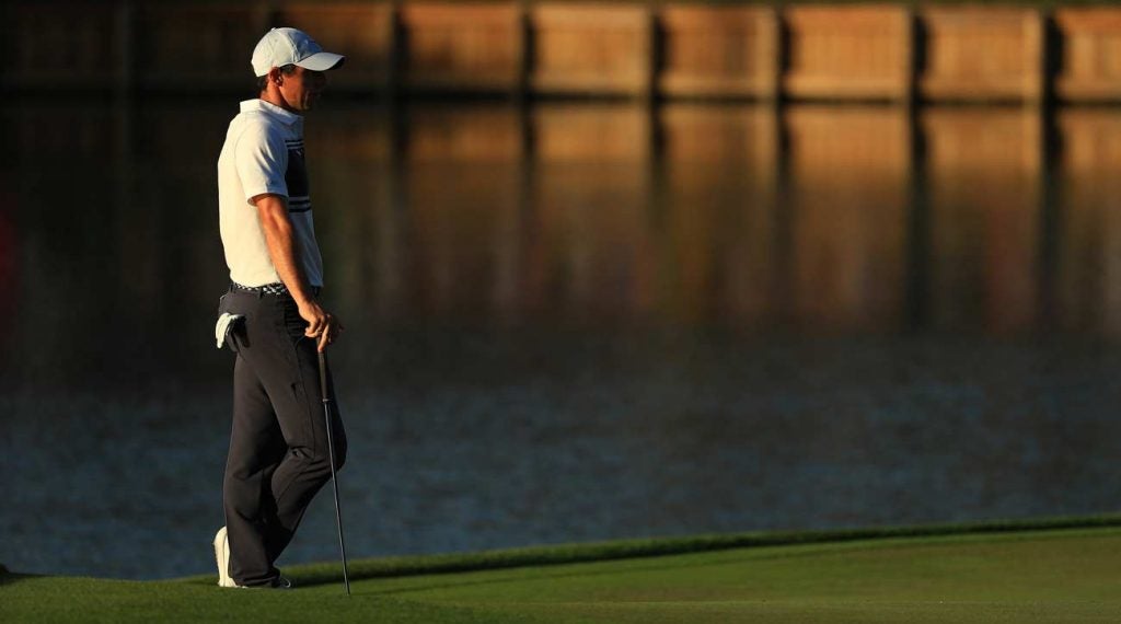 Rory McIlroy was among the last players to finish on Thursday evening.