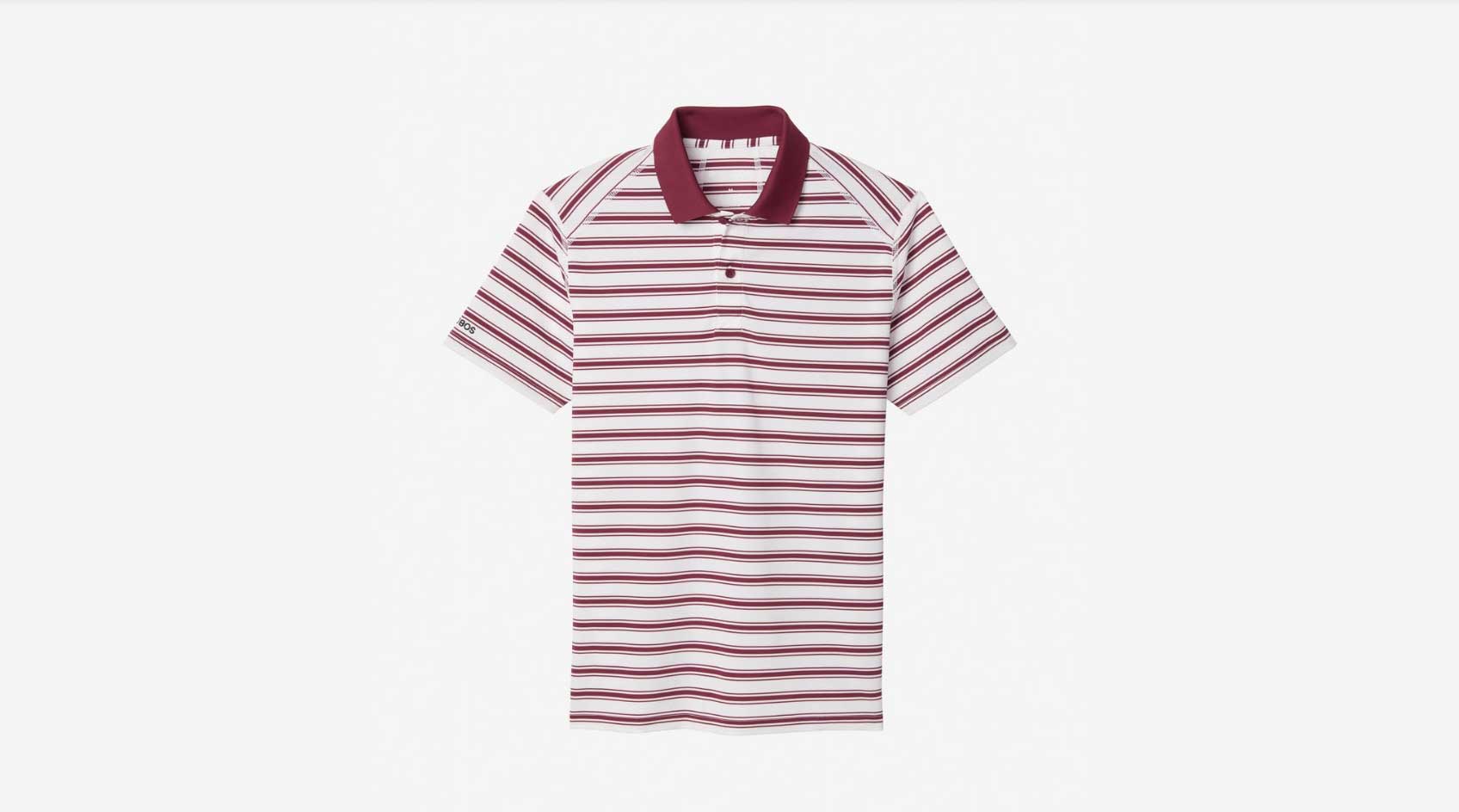 Red and white striped shirt from Bonobos.