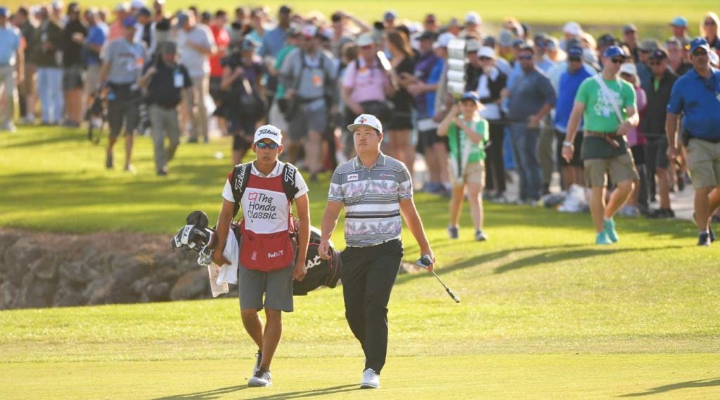 Albin Choi is in line for a big payday after caddying Sungjae Im to a win at the Honda Classic.