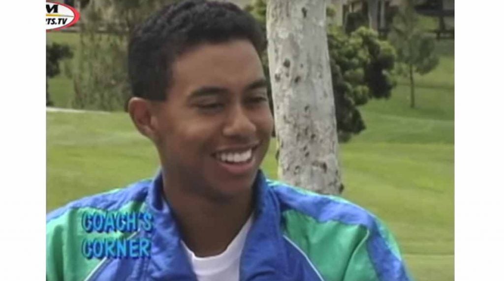 Tiger Woods, high school senior.