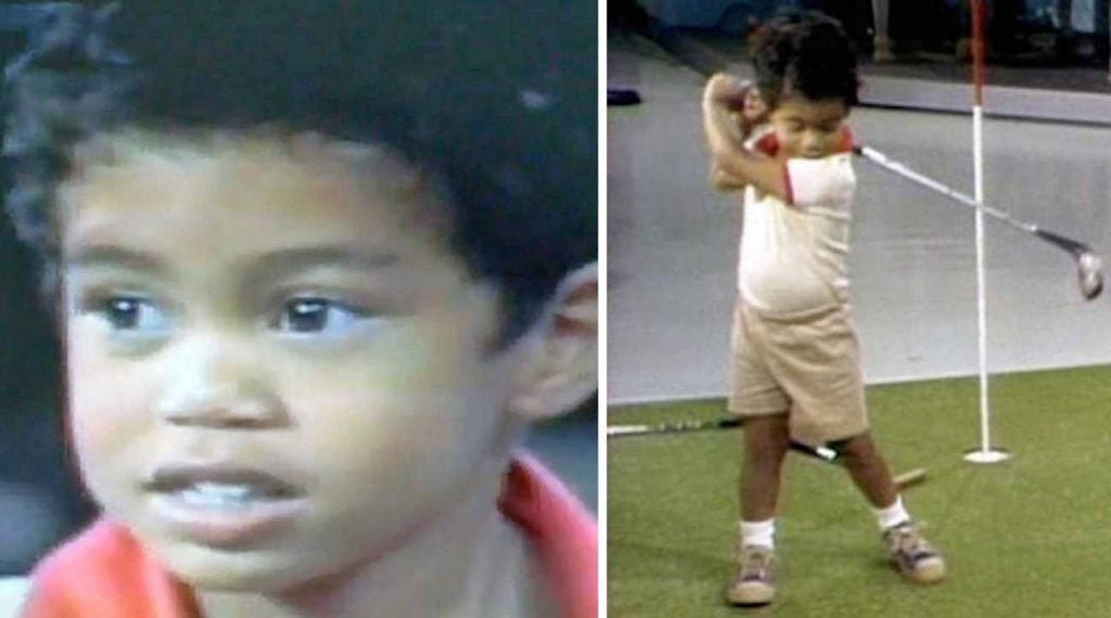 Tiger Woods appeared on the Mike Douglas Show at just two years old.
