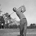 Ben Hogan golf swing black and white