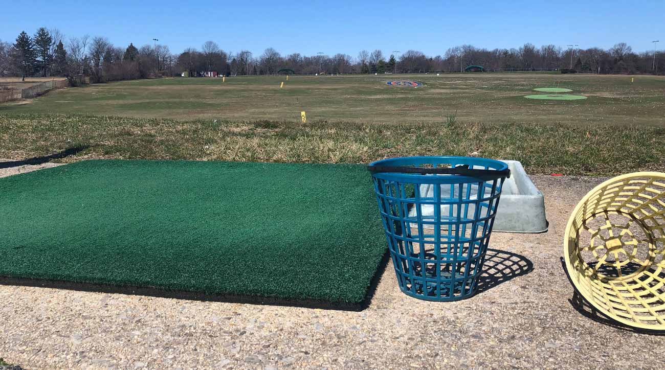 Eisenhower Park golf range buckets