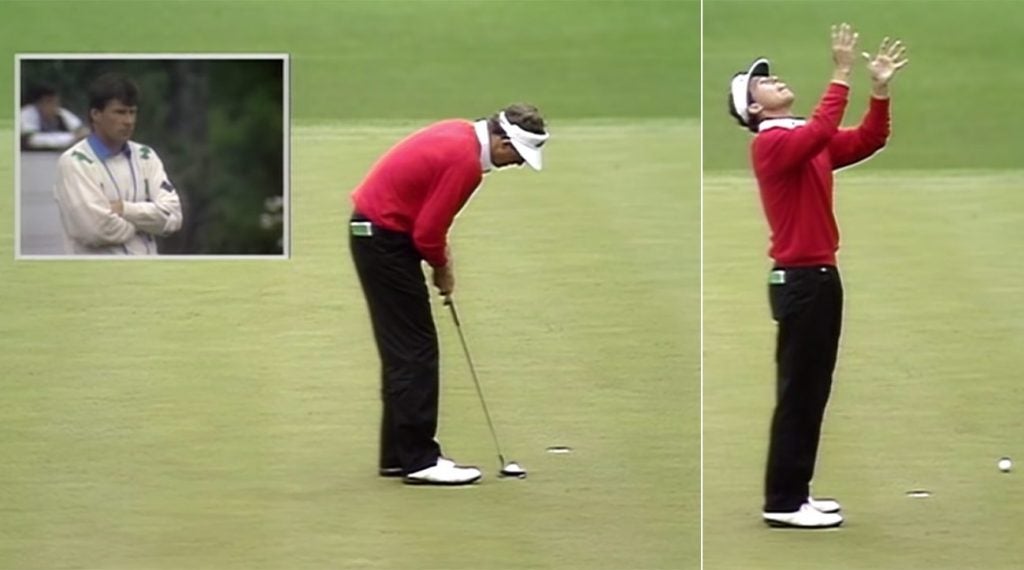 Scott Hoch's miss on the first playoff hole is one of the biggest flubs in Masters history.