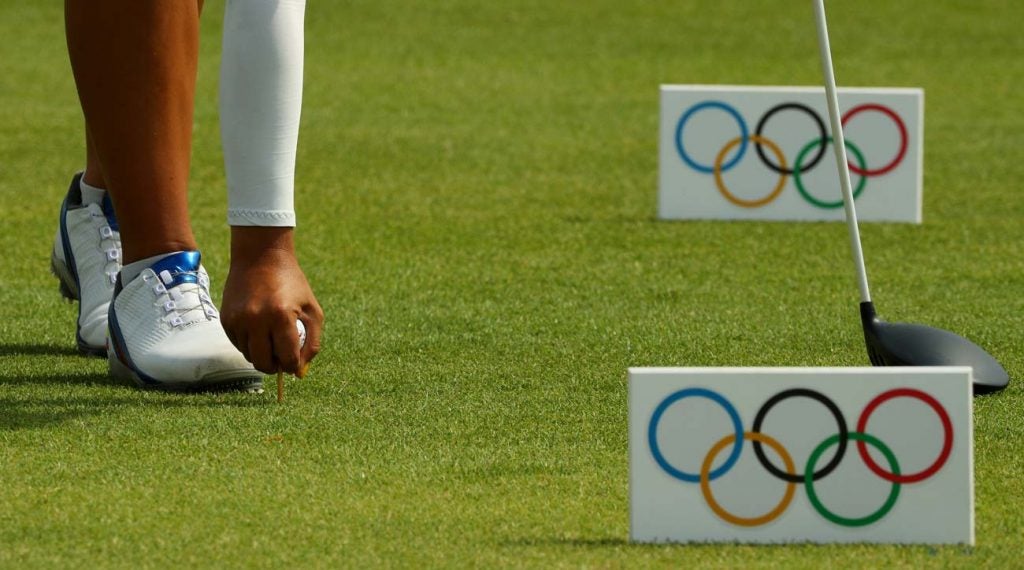 olympic golf tee markers