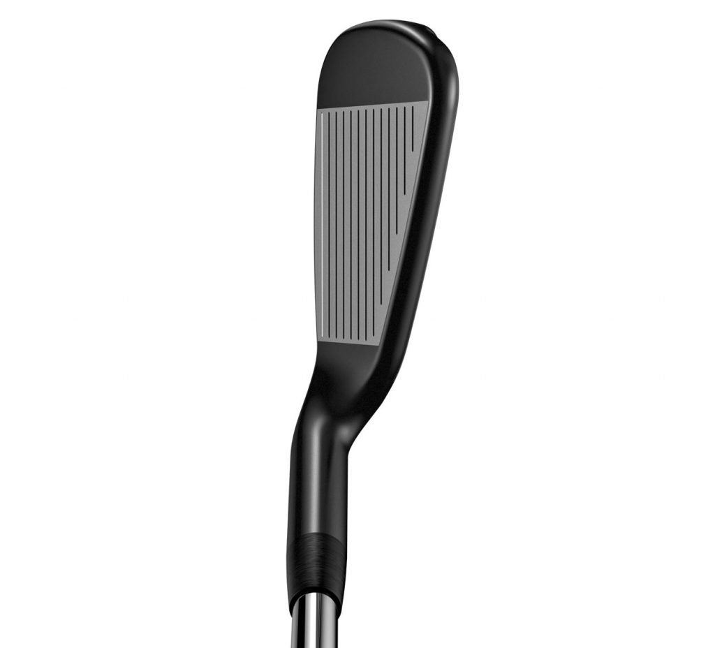 The Ping G710 iron at address.