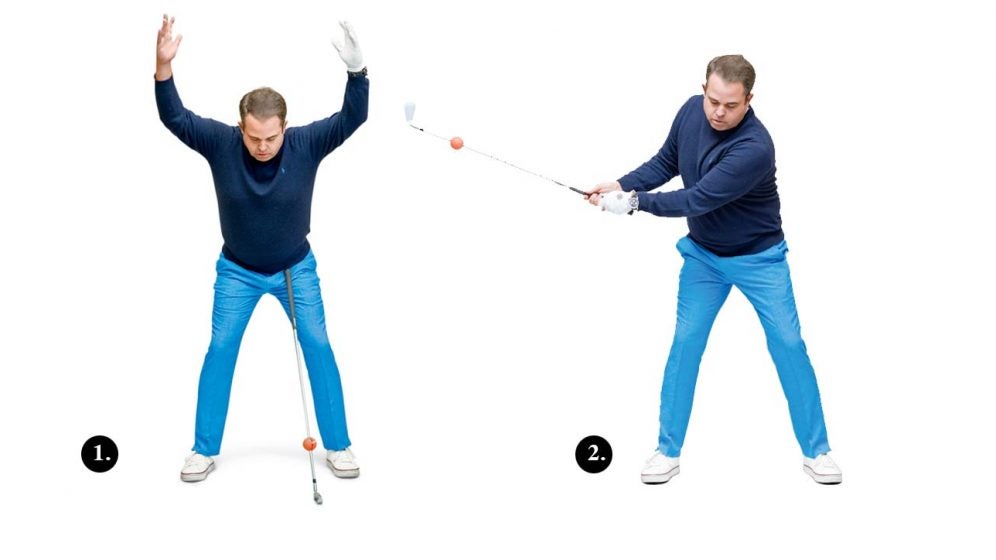 Lift your arms first on your backswing for better results